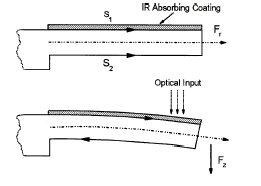 Bimetallic cantilevers (image courtesy of Oden et. al.)