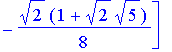 W8 := matrix([[49/512*2^(1/2)+3/256*5^(1/2), 89/1024*2^(1/2)+3/256*5^(1/2), 9/512*2^(1/2)+1/256*5^(1/2), 9/1024*2^(1/2)-1/256*5^(1/2), -31/512*2^(1/2)+3/256*5^(1/2), -71/1024*2^(1/2)+3/256*5^(1/2), 9/5...